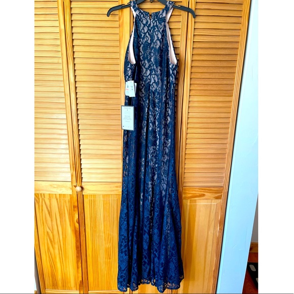 Navy R&M Richards Dress - Picture 3 of 4